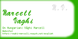 marcell vaghi business card